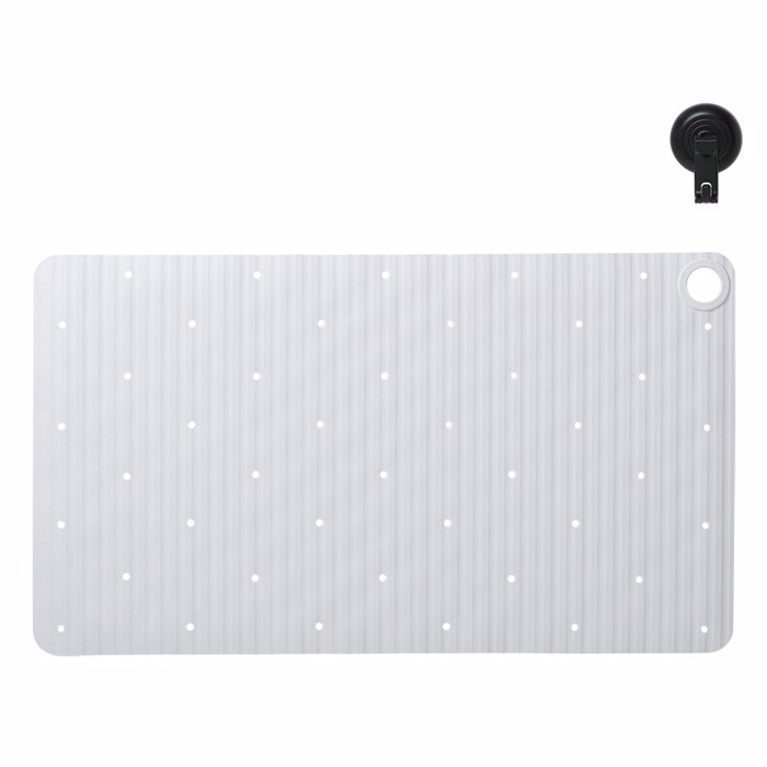 Sealskin Ribb Antiolisthitiko Pataki 40x70cm White with Black Hook 800623