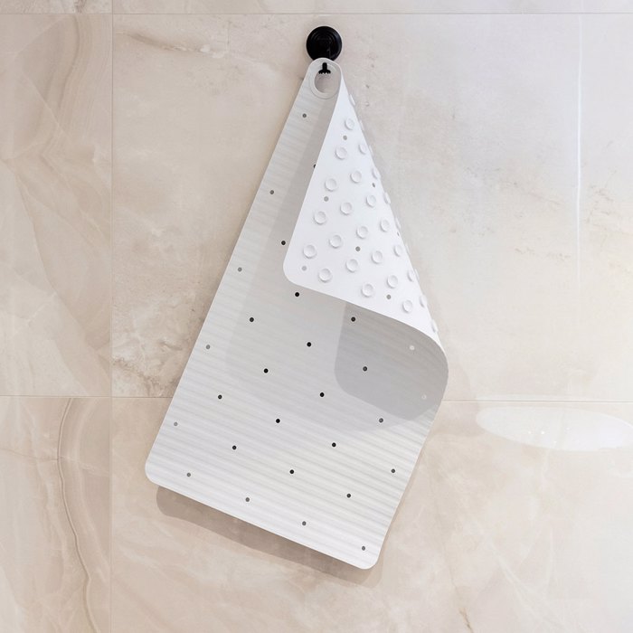 Sealskin Ribb Antiolisthitiko Pataki 40x70cm White with Black Hook 800623