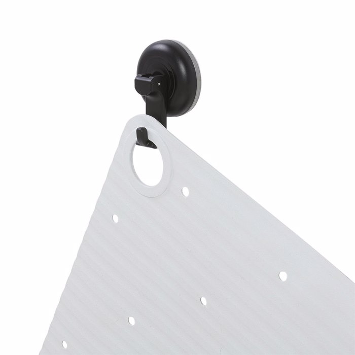 Sealskin Ribb Antiolisthitiko Pataki 40x70cm White with Black Hook 800623