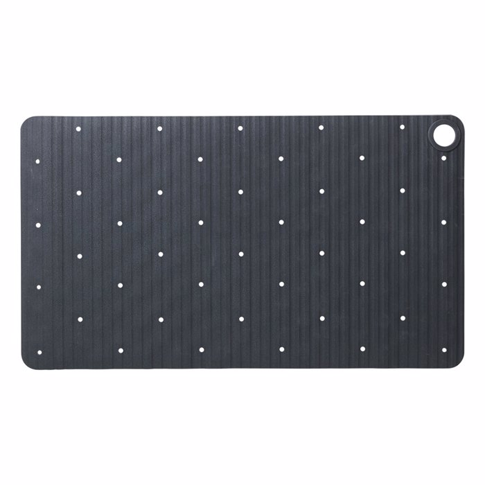 Sealskin Ribb Antiolisthitiko Pataki 40x70cm Anthracite with Black Hook 800624