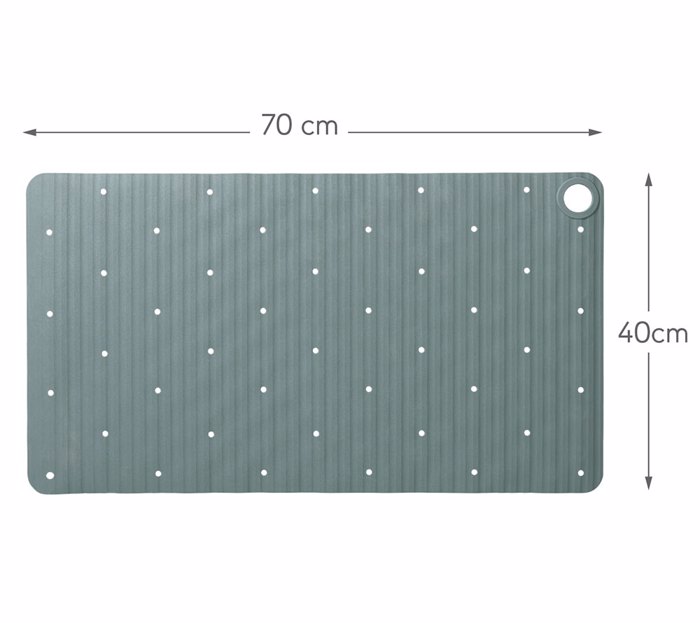 Sealskin Ribb Antiolisthitiko Pataki 40x70cm Green with Black Hook 800625