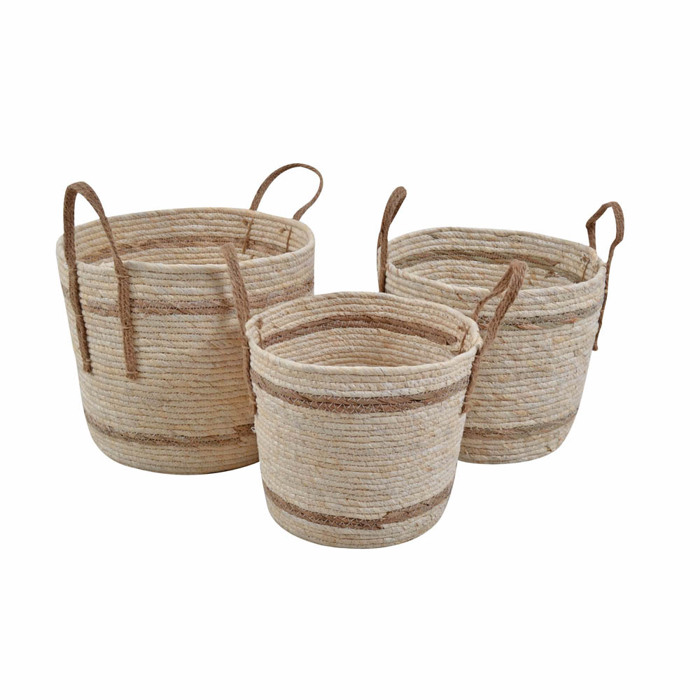 Ankor Set ton 3 Kalathia Psathina Fusika 35x35x39cm (824274)