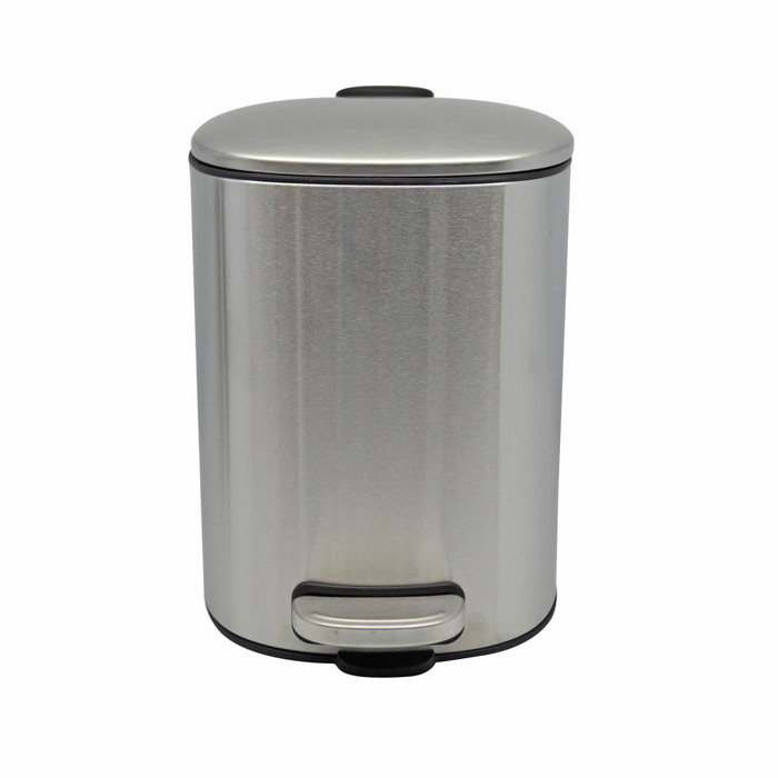 Ankor Kalathi Baniou 5Lt Inox Mat Tetragno Soft Close 25.2x20x27cm (824724)