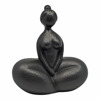 Ankor Diakosmitiko Keramiko Gynaikeia Figura Mavro Mat 21.6x12.3x24cm (842957)