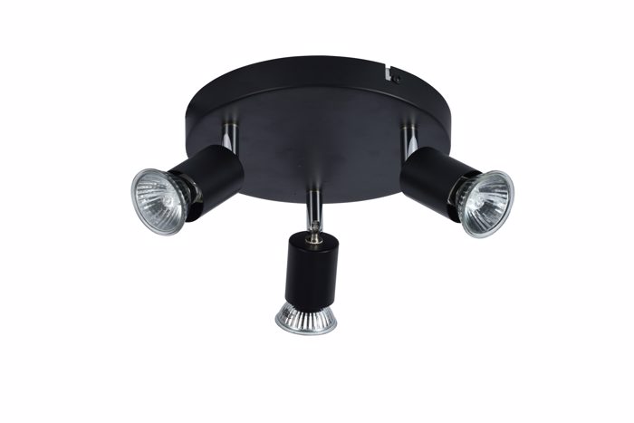 ArLight CCC 5215-3 BK Spot Orofis Mavro Trifoto GU10 F20x8cm 0064208