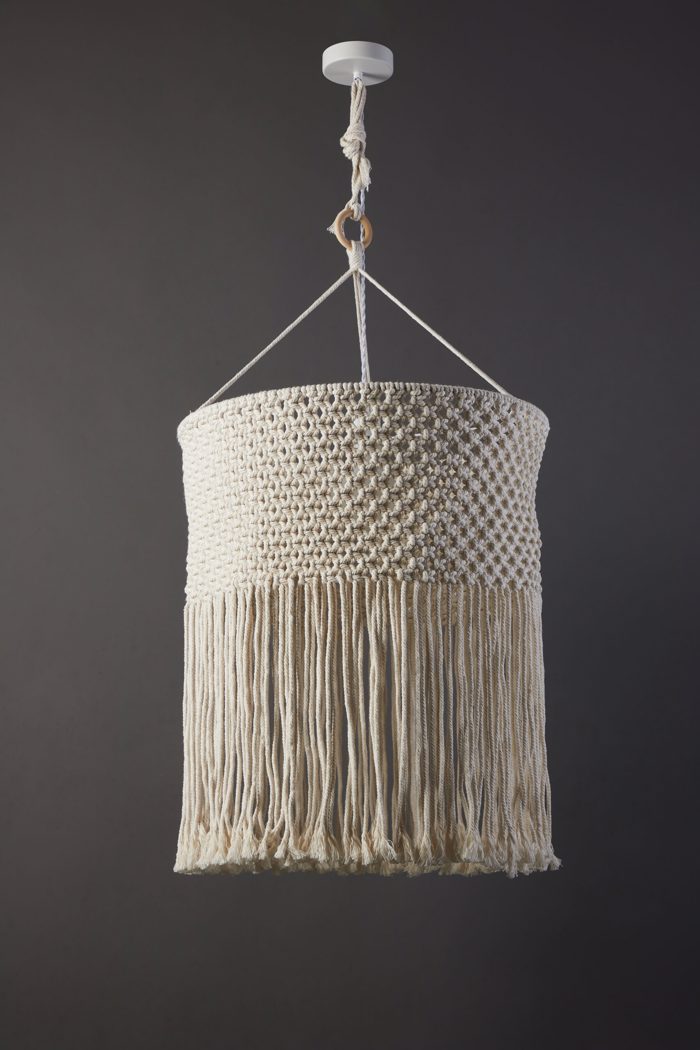ArLight PDC 6817-50 Kremasto Fotistiko Orofis Makrame Lefko me Krossia Monofoto E27 F50x175cm 0084611