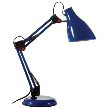 ArLight TLC 812 BL Φωτιστικό Γραφείου Μονόφωτο Μπλε Σπαστό Ε27 15x30x47cm 0154099