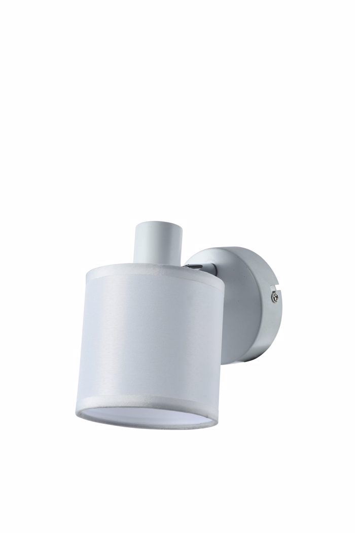 ArLight WLC 5216-1 WH Spot Toixou Metalliko Lefko me Lefko ufasmatino Kapelo Monofoto E14 F10x14x15cm 0304192