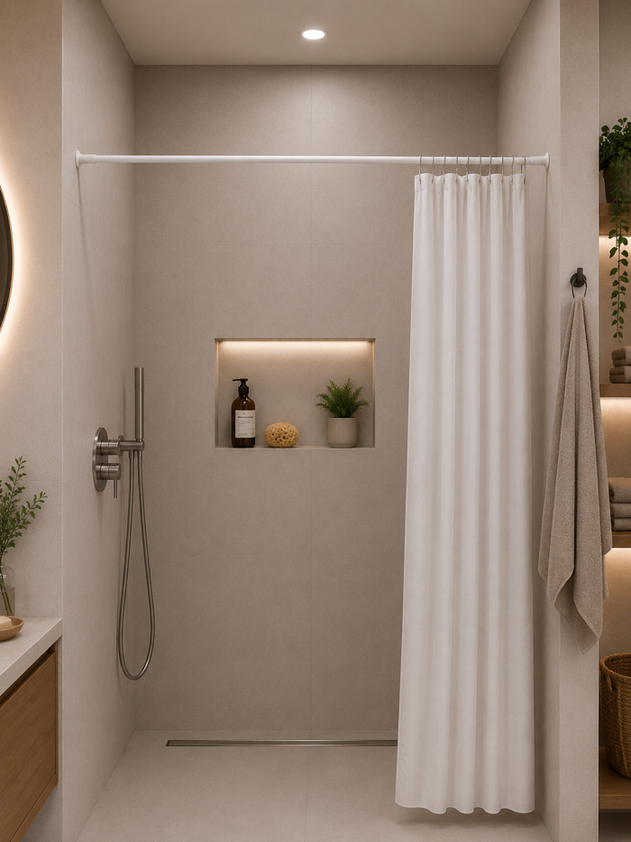 MRSHome 140-260 Ø22mm white braxionas baniou ptussomenos