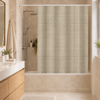 Kourtina Baniou 180x180cm PEVA Bez me 3D Gometriko Sxedio MRShome