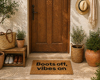 MRShome Pataki Eisodou 59x39cm ''Boots off. vibes on''
