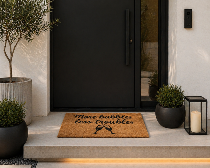 MRShome Pataki Eisodou 59x39cm ''More bubbles. less troubles''