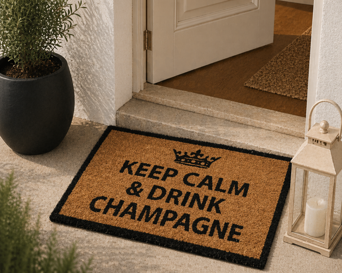 MRShome Pataki Eisodou 59x39cm ''KEEP CALM & DRINK CHAMPAGNE''