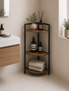 MRShome Gniaki Rafiera me 3 Rafia Iron/MDF 23.5x23.5x76cm
