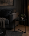 MRShome Side Table Metalliko F40x65cm Black