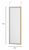 MRShome Kremastos Kathreptis ga Porta apo MDF 34x94cm Natural