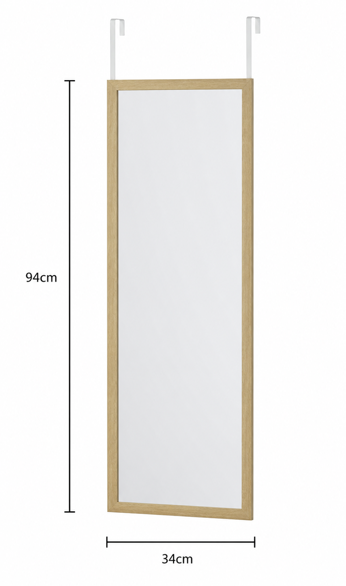 MRShome Kremastos Kathreptis ga Porta apo MDF 34x94cm Natural