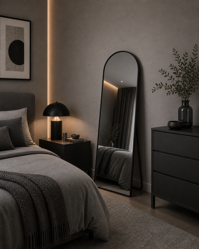 MRShome Epidapedios Kathreptis Alouminiou 150cm Black