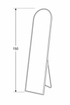 MRShome Epidapedios Kathreptis Alouminiou 150cm Black