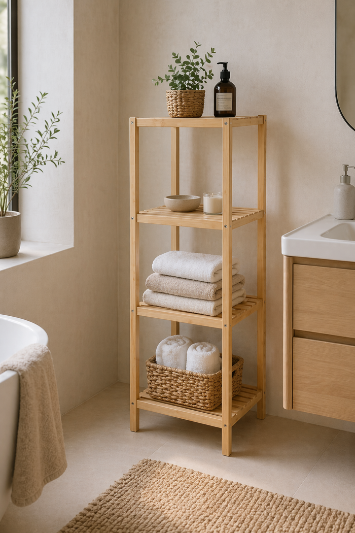MRShome Rafiera 4 Epipedon apo Bamboo 34x33x110cm