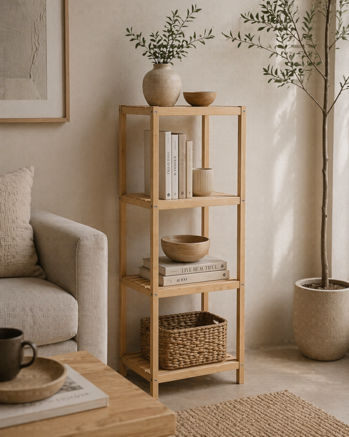 MRShome Rafiera 4 Epipedon apo Bamboo 34x33x110cm