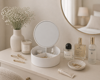 MRShome Kouti Apothikefsis PP me Kathrepti 14x5cm White