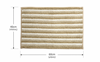 MRShome Pataki Baniou 60x40cm Kafe/Lefko