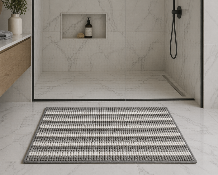 MRShome Pataki Baniou 60x40cm Ggri/Lefko
