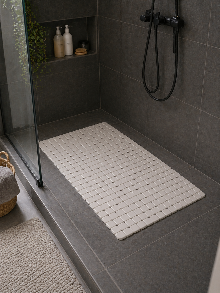 MRShome Antiolisthitiko Pataki apo TPE 69x39cm Warm Grey 2U