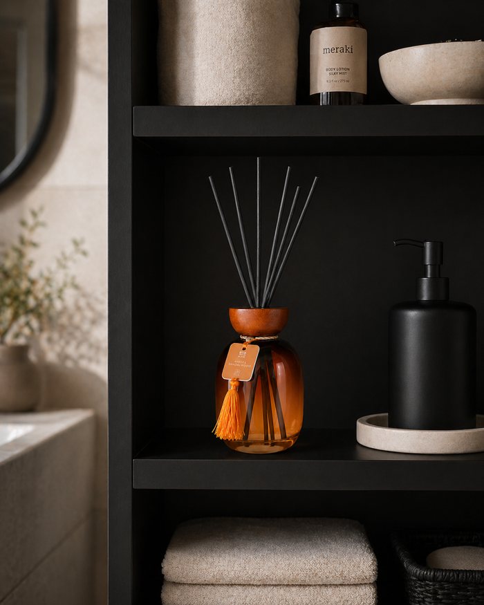 MRShome Aromatiko Xorou me Sticks 500ml Amber & Sandalwood