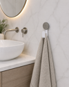 MRShome Aggistro apo ABS me Bentouza 6.5x4.5x12.5cm White with Grey Knob