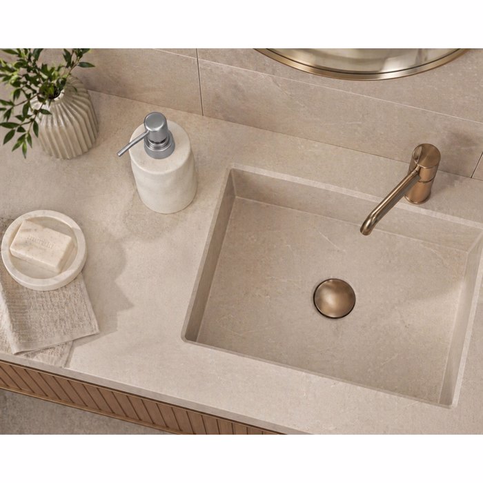 MRShome Doxeio Kremosapounou Stoneware 300ml 8x8x17cm White