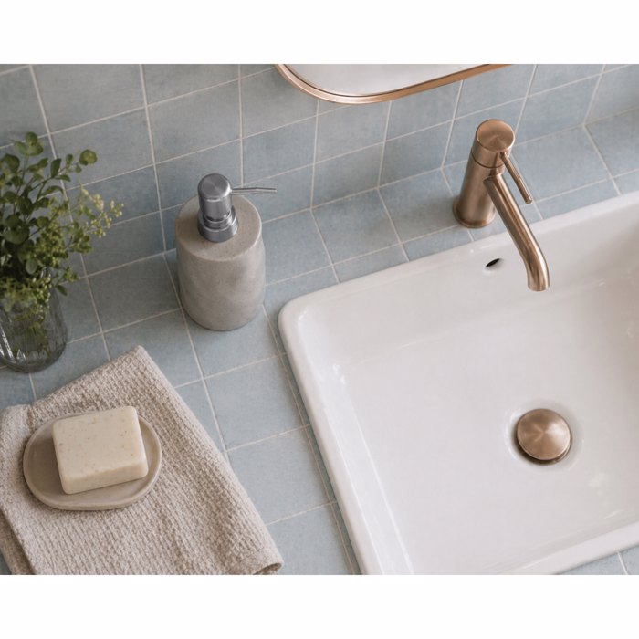 MRShome Doxeio Kremosapounou Stoneware 300ml 8x8x17cm Cool Grey 5U