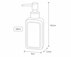 MRShome Doxeio Kremosapounou apo Dolomiti 300ml 8x5.5x18.2cm White