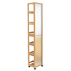 MRShome Rafiera Xulini Bez me Rodes 30x25x167cm me Kathrepti stin piso opsi MRShome