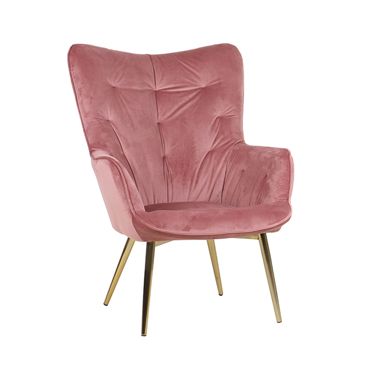 Liberta - Maison VINTAGE Πολυθρόνα Ροζ 72x82x94cm 01-2256