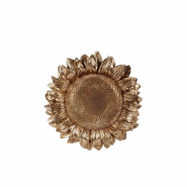 Liberta - Maison SUNFLOWER DECO Διακοσμητικό Τοίχου Resin Χρυσό Φ40x7cm 018341