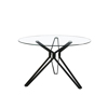 Liberta - Maison NOIR Trapezi Rotonta Diafano/Mavro F110x75cm 02-0325