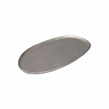 Liberta - Maison MANDY Διακοσμητικός Δίσκος Αλουμινίου Silver Mat 31x17x1cm 023963