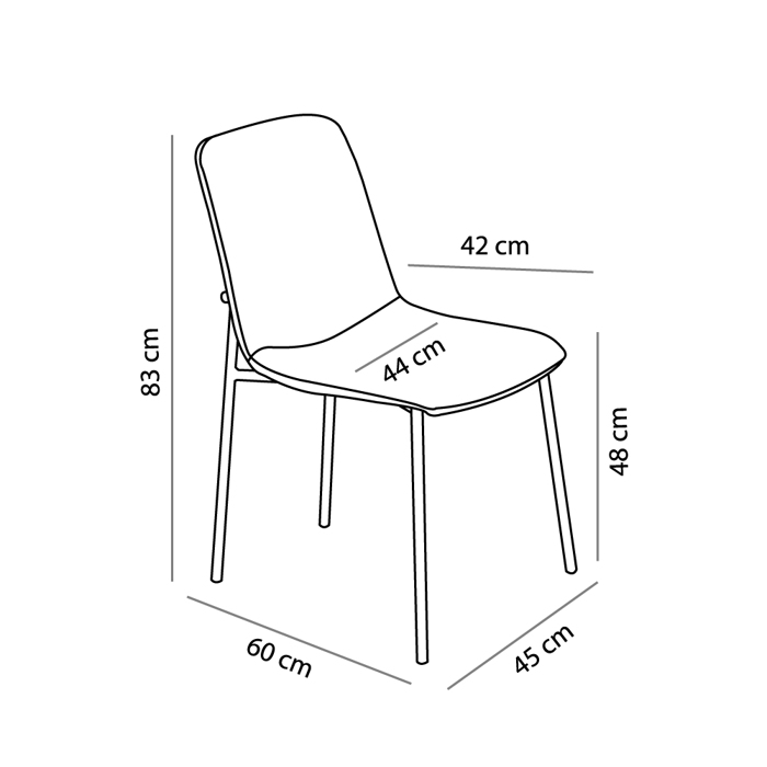 Liberta - Maison VIENNA Karekla Mavri 45x60x83cm 03-0864