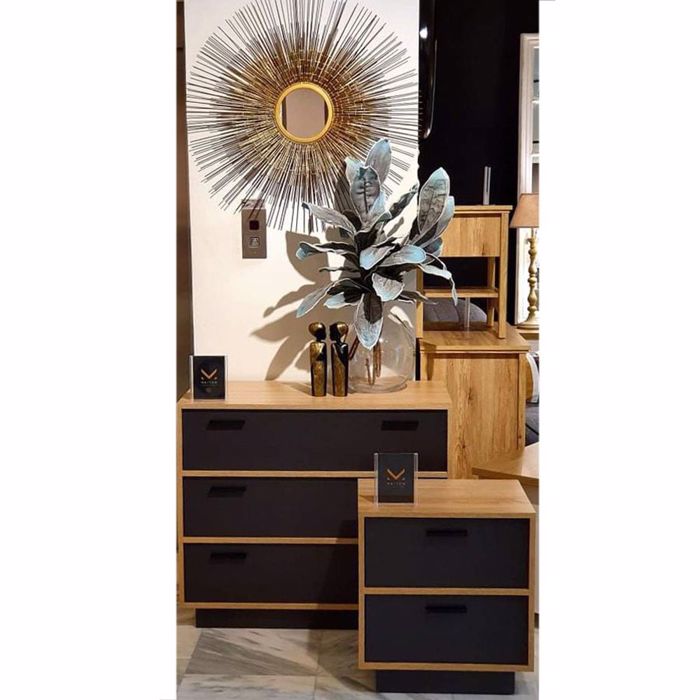 Liberta - Maison IMAGE Komota Sonoma/Ggri Skouro me 3 Surtaria 90x45x78cm 09-0516