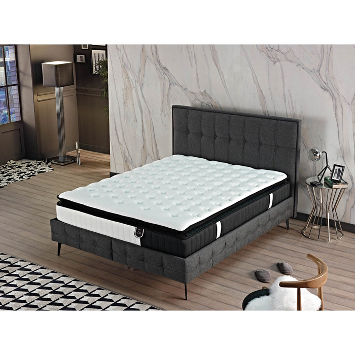 Liberta - Maison VISCO ALOE VERA ROLL PACK Stroma Lefko/Anthraki 160x200x28cm 09-1718