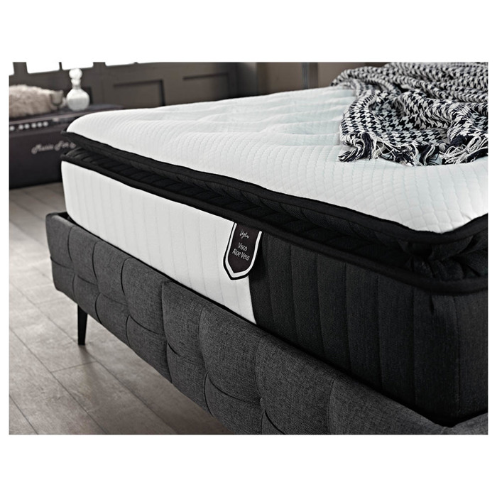 Liberta - Maison VISCO ALOE VERA ROLL PACK Stroma Lefko/Anthraki 160x200x28cm 09-1718