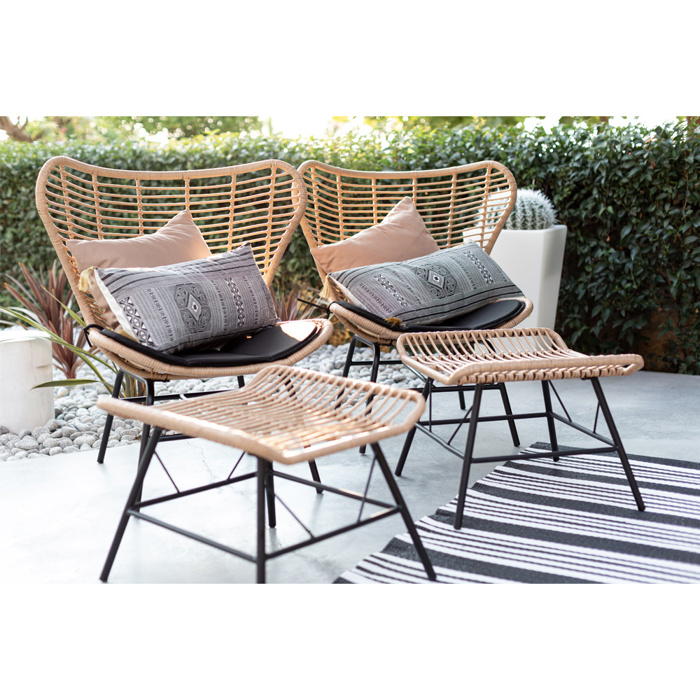 Liberta - Maison BUTTERFLY Poluthrona Fusiki/Mavri 89x78x106.5cm 22-0214