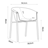Liberta - Maison CARINA Poluthrona Lefki 59x57x80cn 27-0158