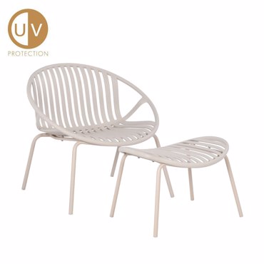 Liberta - Maison NADIN Σετ των 2 Πολυθρόνα Off White 79.5x70x74cm 27-0217