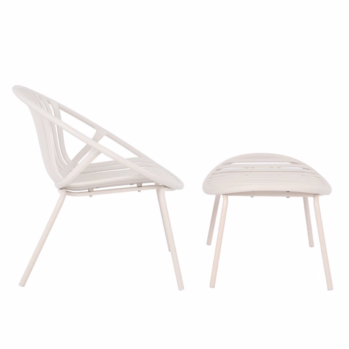 Liberta - Maison NADIN Set ton 2 Poluthrona Off White 79.5x70x74cm 27-0217