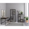 Liberta - Maison PLEGMA Bibliothiki Sonoma/Mavro 69x33x113.5cm 28-0183