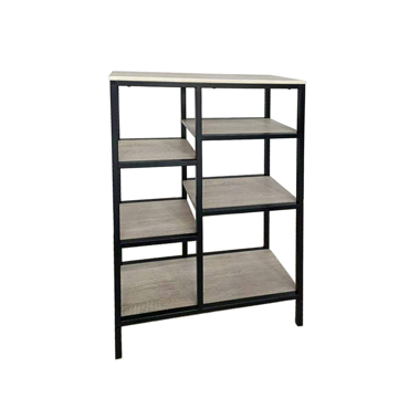Liberta - Maison FILE Βιβλιοθήκη Χαμηλή Sonoma/Μαύρη 70x30x109cm 28-0195