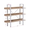 Liberta - Maison HORIZON Bibliothiki Sonoma/Mavri me 3 Rafia 120x28x106cm 28-0219